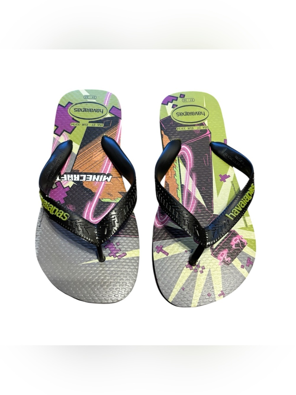 Havaianas Kids Minecraft Flip Flops